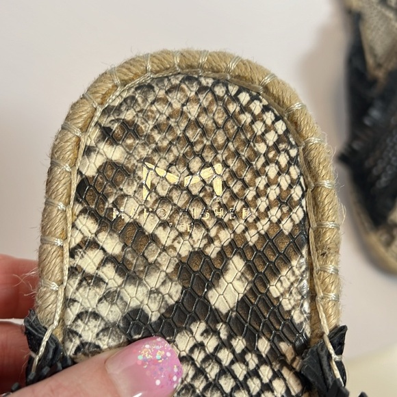 Marc Fisher Tessi Crossband Espadrille Sandals Size 10 Black - Picture 5 of 11